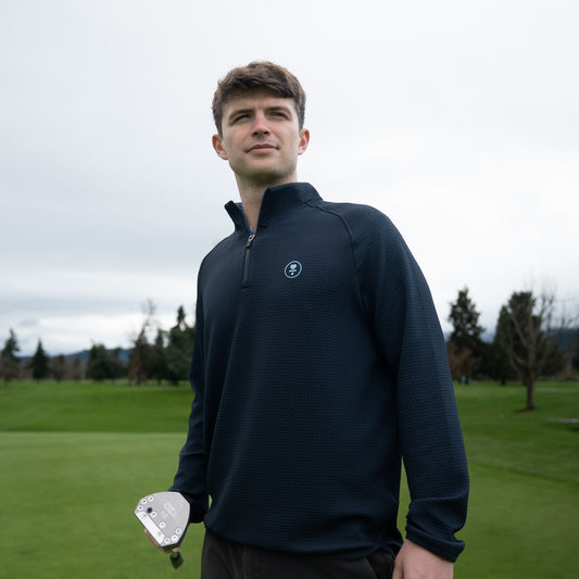 L.A.B. x Rhone Founder's Golf Q-Zip - Navy - Small