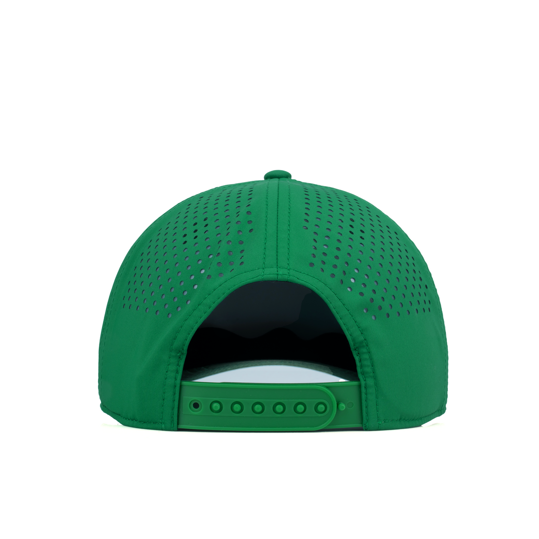 Curved 5-Panel Rope Hat: Stacked Logo - Kelly Green