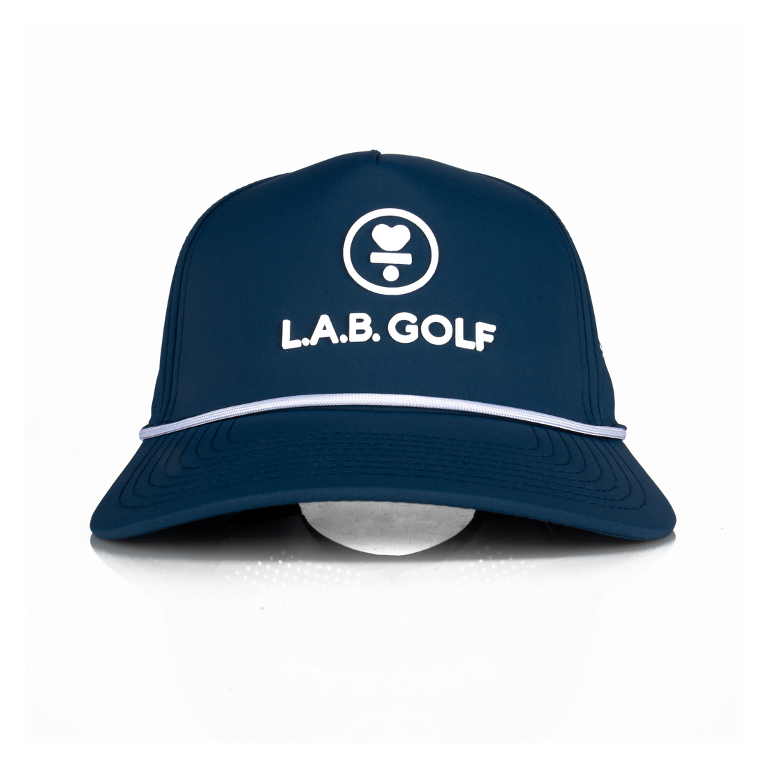 Curved 5-Panel Rope Hat: Stacked Logo - Orion