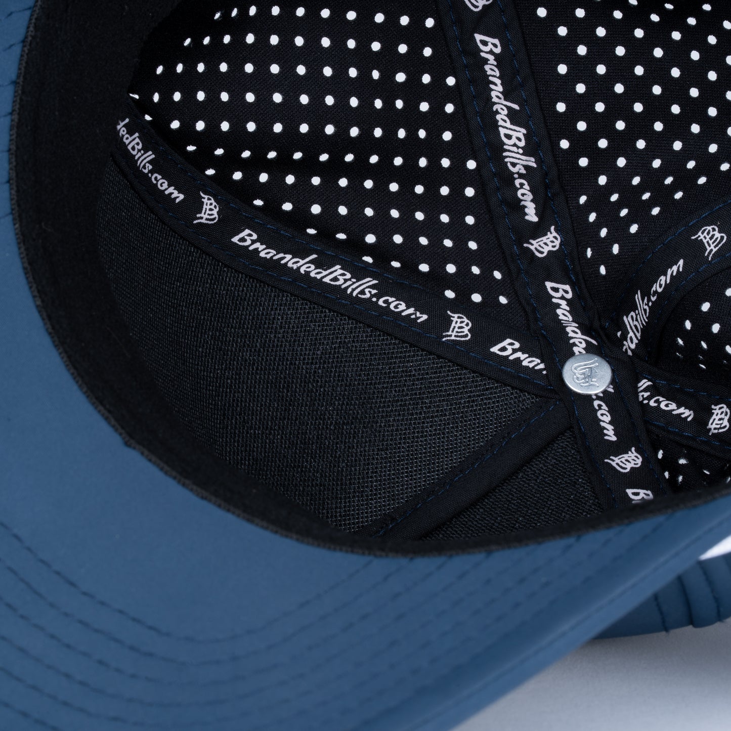 Curved 5-Panel Rope Hat: Stacked Logo - Orion