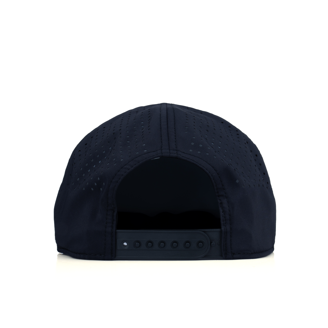 Flat Brim 5-Panel Rope Hat - Black