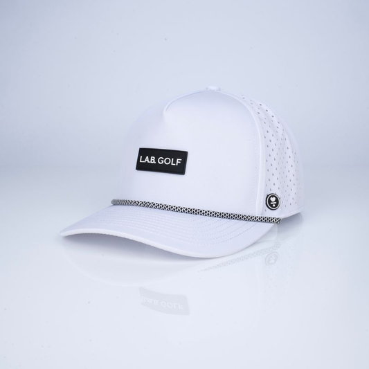 Two-Tone Rope Hat - White