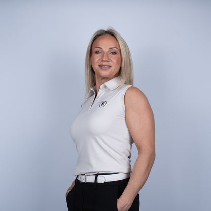 L.A.B. x Rhone Women's Course to Court Sleeveless Polo - XS