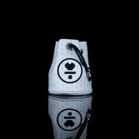 White Icon Drawstring Pouch