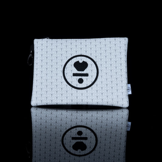 White Icon Zip Tote