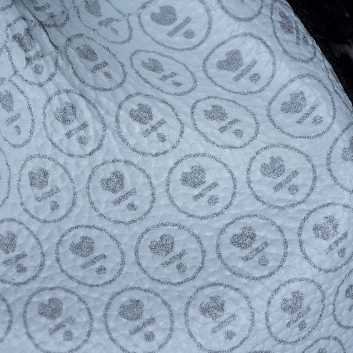 White Icon Drawstring Pouch