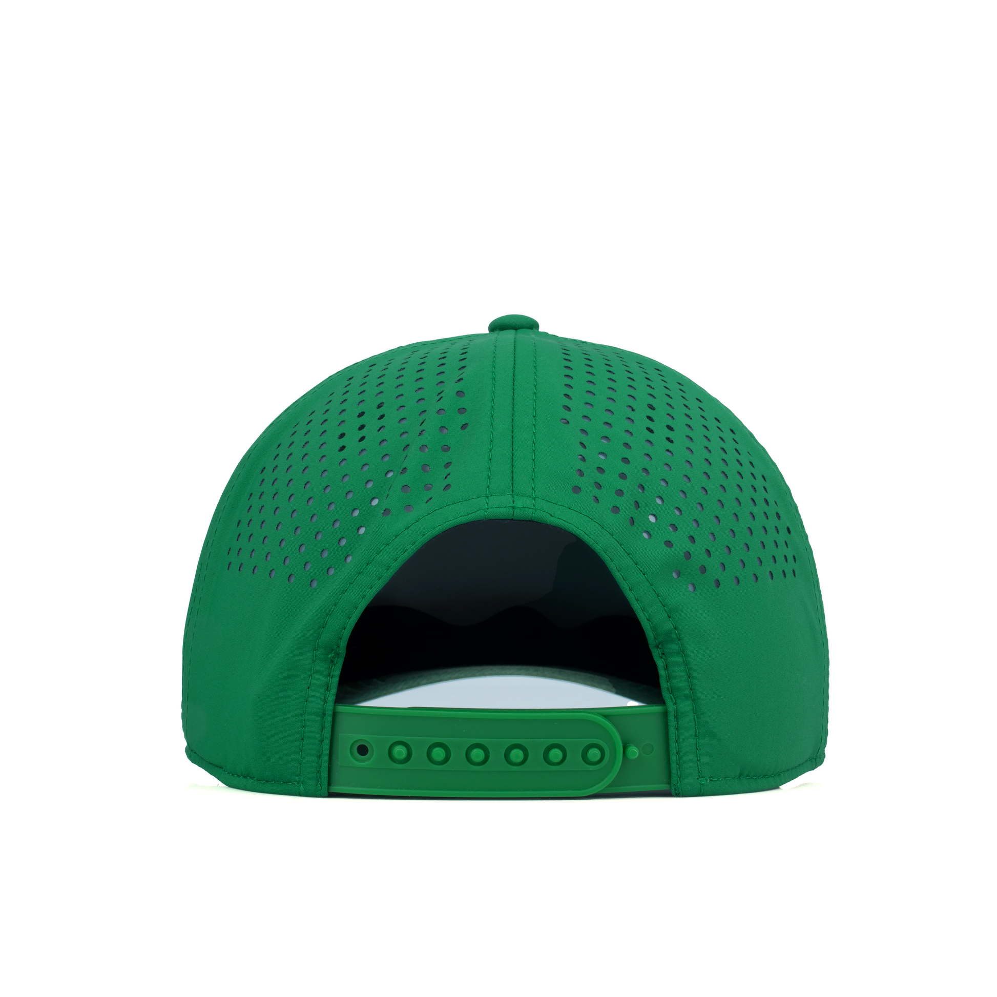 Curved 5-Panel Rope Hat: Stacked Logo - Kelly Green