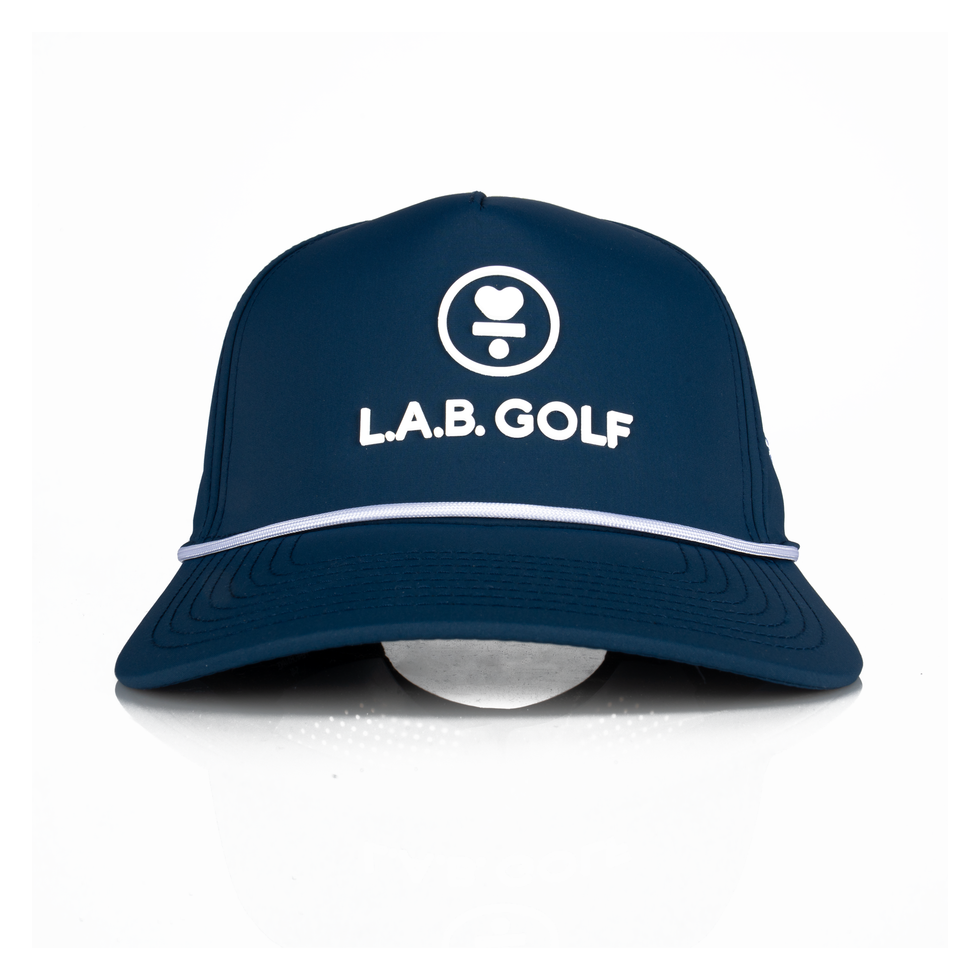 Curved 5-Panel Rope Hat: Stacked Logo - Orion