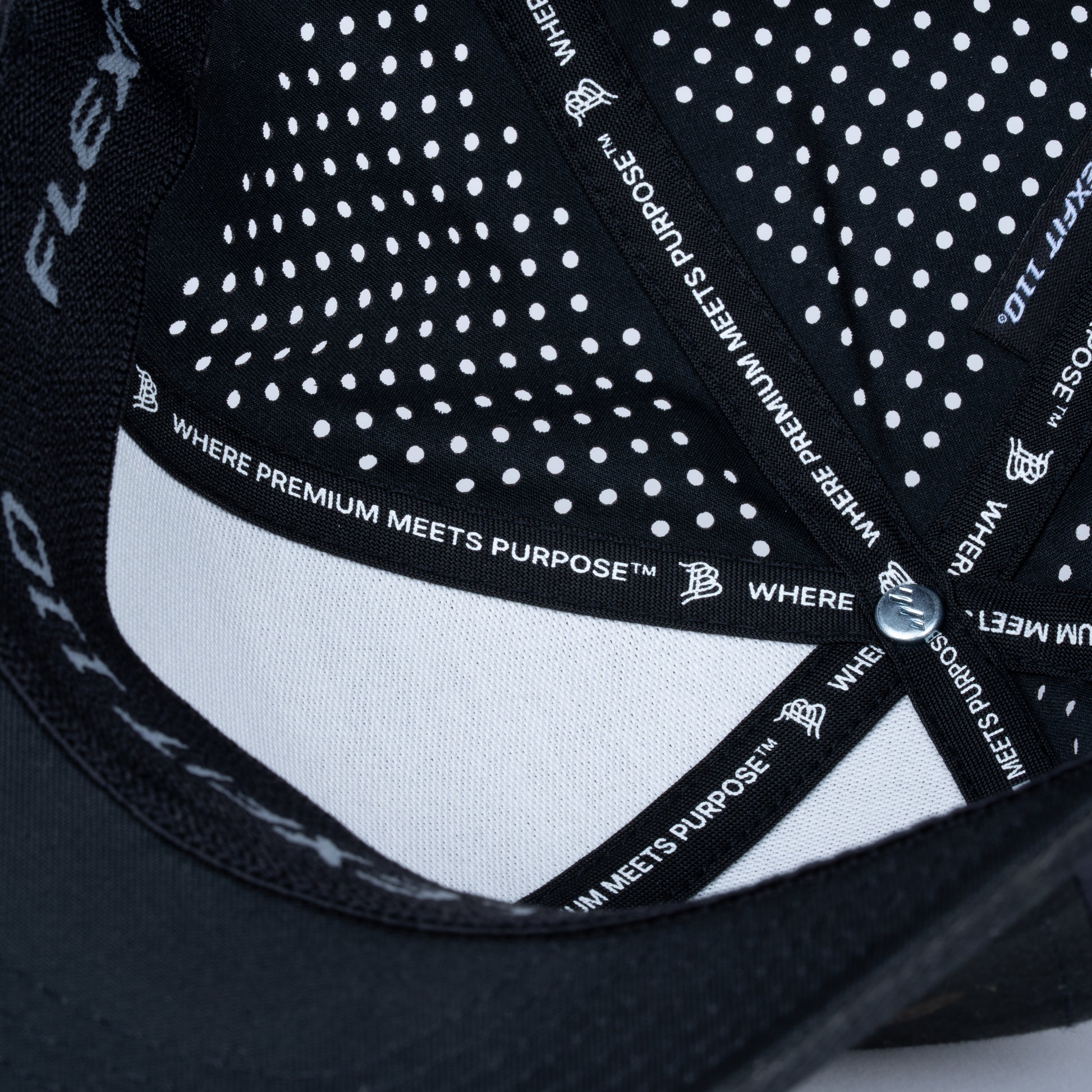 Curved Performance Hat: Stacked Logo - Multicam