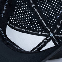 Curved Performance Hat: Stacked Logo - Multicam