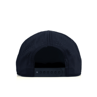 Flat Brim 5-Panel Rope Hat - Black