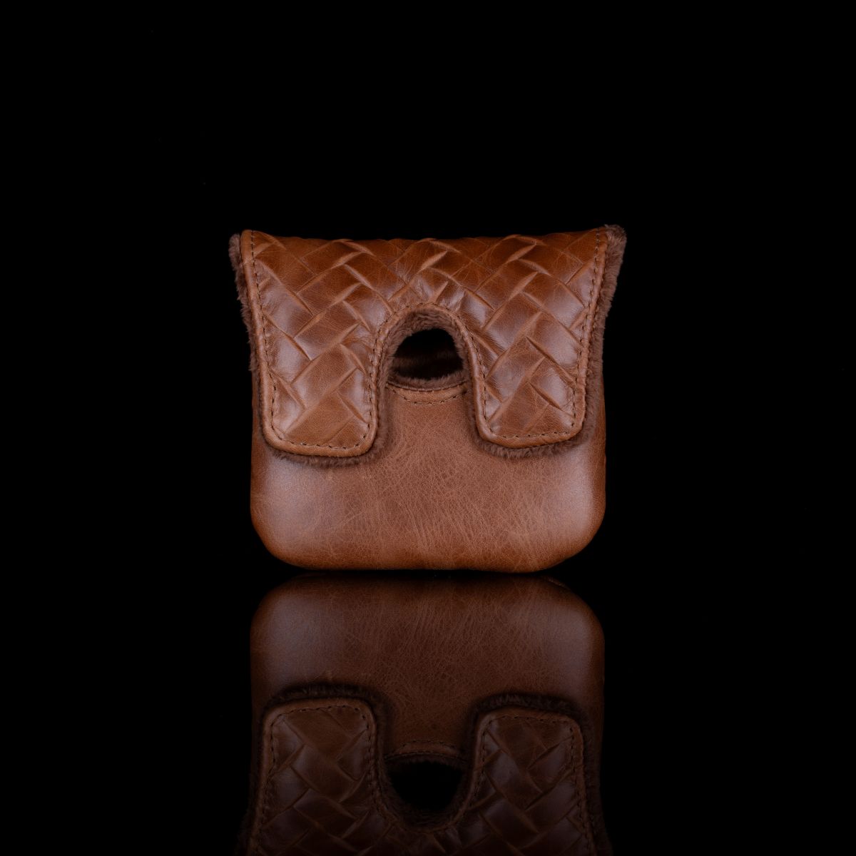 L.A.B. x Tremont Leather Braid Brandy Headcover