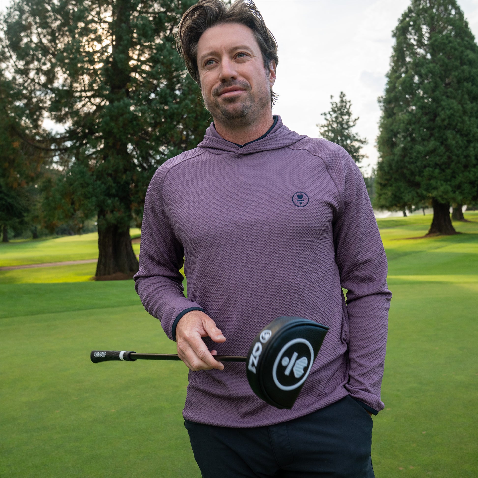 L.A.B. x Rhone Founder's Golf Hoodie-shadow-plum-l