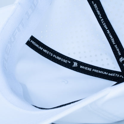 Performance Dad Hat - L.A.B. Patch - White