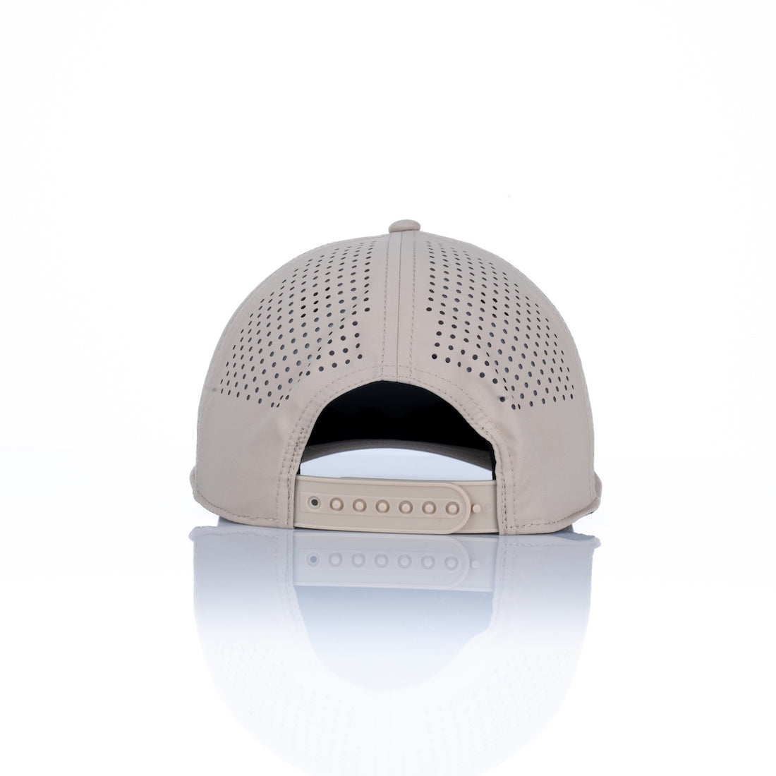 Curved 5-Panel Rope Hat: Stacked Logo - Desert