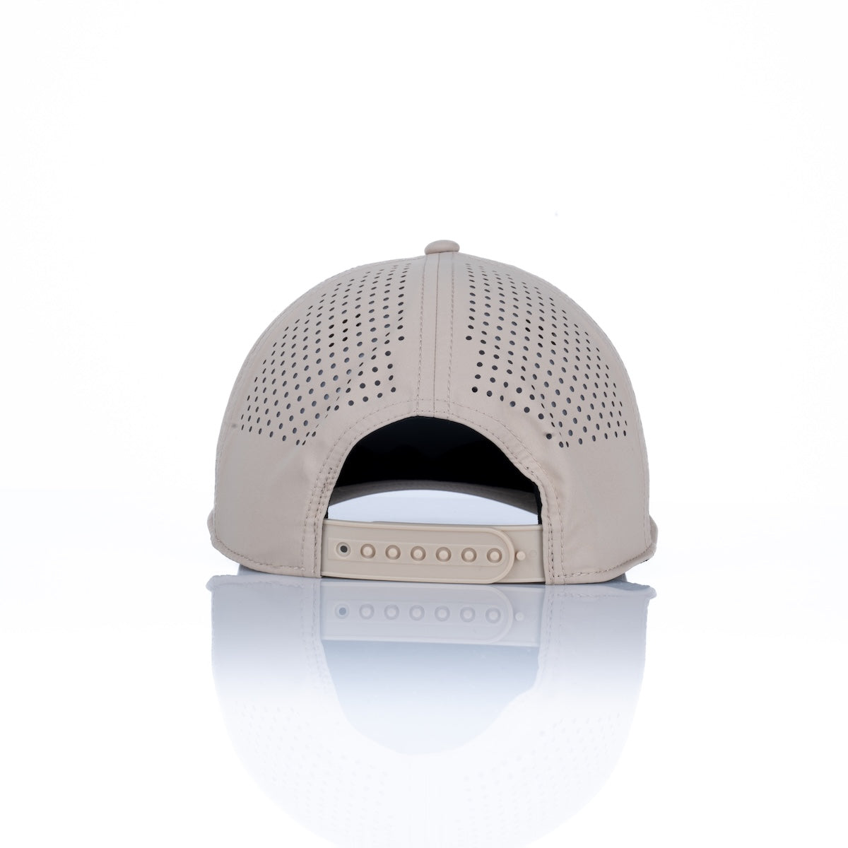 Curved 5-Panel Rope Hat: Stacked Logo - Desert